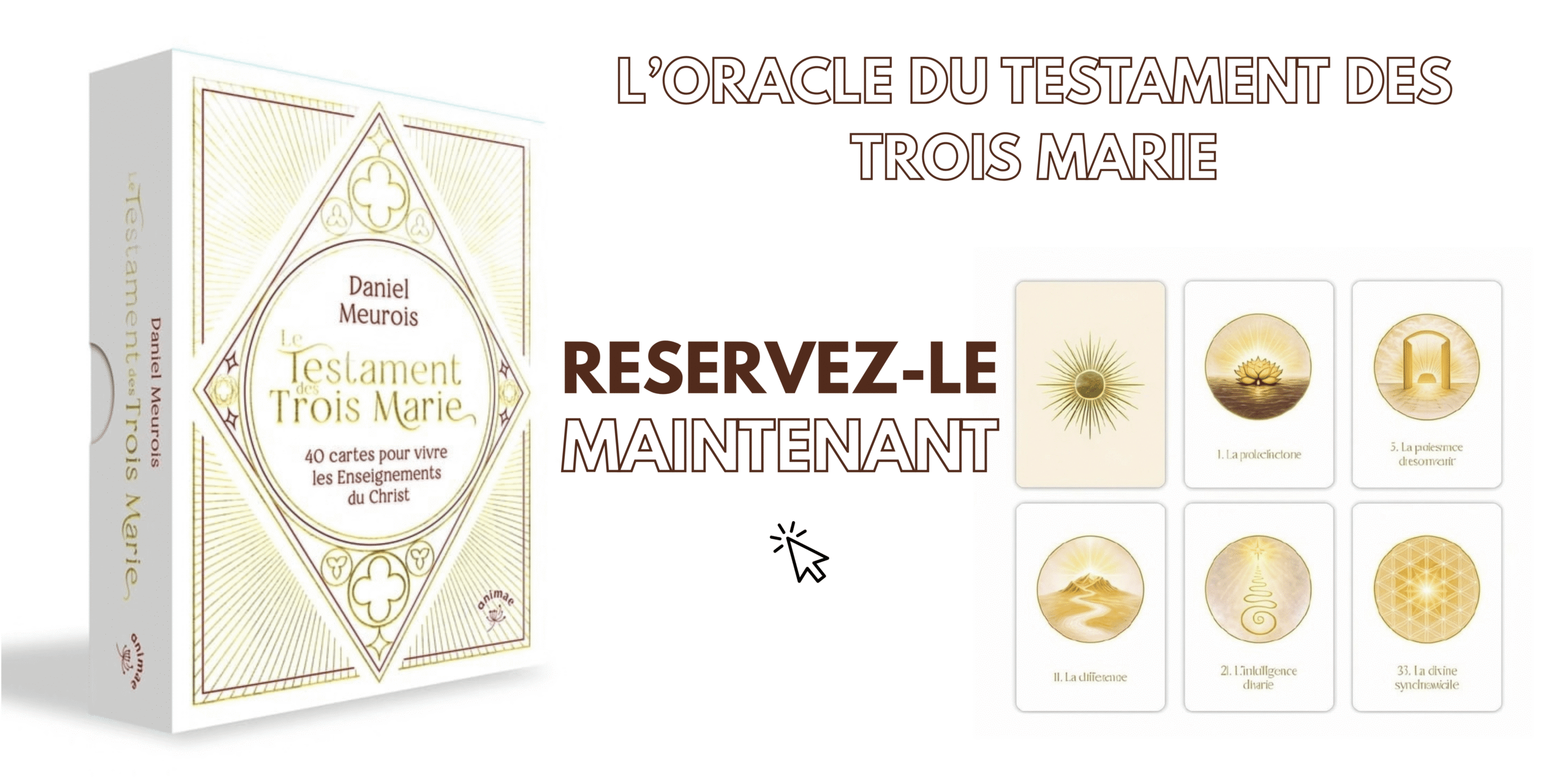 bandeau réservation oracle Testament des trois Marie